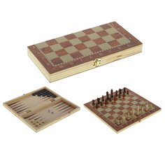 Игра настольная 3 в 1 (шахматы, шашки, нарды), арт. 241716 РемекоКлаб