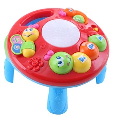 TOT KIDS Развивающий столик 2в1 Гусеница свет,звук 23*23*18 см 6882249