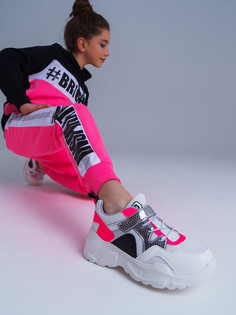 Кроссовки детские PlayToday 12121486 белый/ черный/ розовый р.37