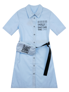 Платье детское PlayToday 12221119 голубой р.152