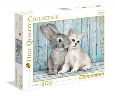 Пазл Clementoni Котенок и кролик, 500 элементов 35004