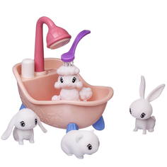 Фигурки для раскраски Abtoys Любимые животные в ванне с душем 4 фигурки