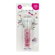 Масло-блеск для губ Lukky Aqua Fleur с розовыми цветами, 7,5 мл