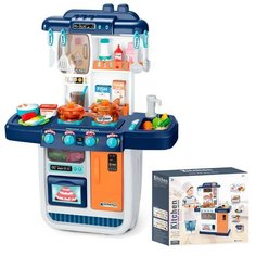 Игровой набор 34R-WD Кухня с водичкой, подсветкой, звуком и аксесс. 53.5x23x76 см, в кор. No Brand