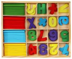 Игрушка деревянная счетный материал Буратино в кор.120шт Shantou Gepai