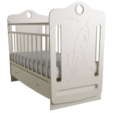 Кроватка для новорожденных Forest kids Space маятник поперечный цв. слоновая кость