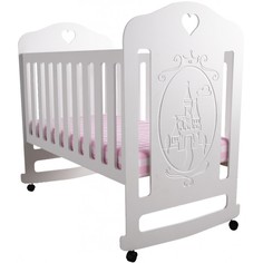 Кроватка для новорожденных Forest kids Принцесса качалка цв. белый