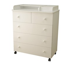 Комод детский пеленальный Forest kids Basic Soft цв. слоновая кость