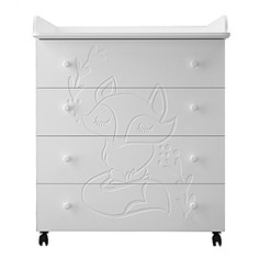 Комод детский пеленальный Forest kids Little Fox цв. белый