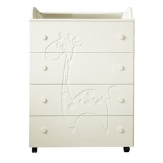 Комод детский пеленальный Forest kids Lovely Giraffe Mini цв. слоновая кость