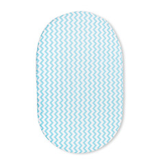 Простынь для овального матраса Forest kids Zig-Zag 1010-2 цв. голубой