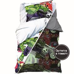 MARVEL Постельное бельё 1,5 сп Neon Series, Мстители, 143*215 см, 150*214 см, 50*70 см -1