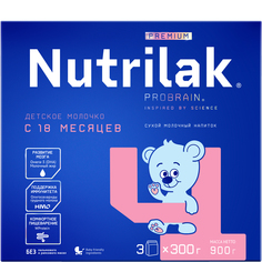 Детская смесь Nutrilak Premium 4 Детское молочко молочная сухая с 18 месяцев 900 г