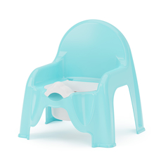 Горшок-стульчик с крышкой, цвет голубой Alternativa