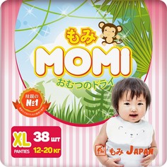 Подгузники MOMI размер XL (12-20 кг), 38 шт