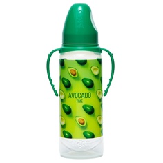 Бутылочка для кормления «Авокадо» 250 мл цилиндр, с ручками Mum&Baby