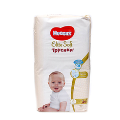 Трусики-подгузники Huggies Elite soft Mega M 6-11 кг. 54 шт.