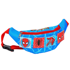 Сумка поясная "Человек-паук", голубая, на липучках Marvel