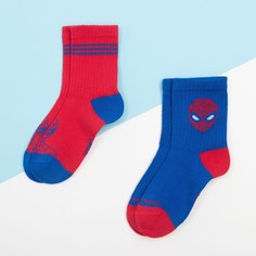 Набор носков Человек-Паук 2 пары, красный/синий, 18-20 см Marvel