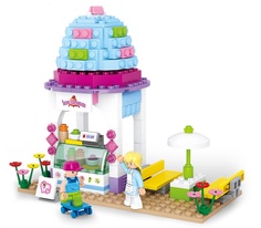 Конструктор «Розовая мечта: кафе-мороженое», 205 деталей Sluban