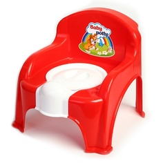 Горшок-стульчик с крышкой, цвет красный Р00012035 Милих