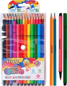 Набор для рисования deVENTE Cosmo карандаши и фломастеры 3+ 27 предметов