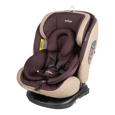 Автокресло Indigo AERO ISOFIX растущее поворотное, 0-36 кг, коричневый, бежевый