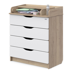Комод Сириус-2 WOOD 804 ПВХ с шариковыми направляющими дуб галифакс АТОН