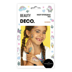Татуировки переводные для тела DECO. Cartoon by Miami tattoos Rainbow