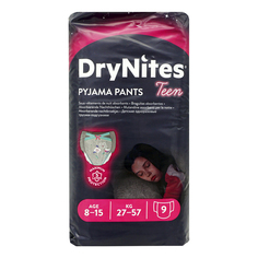 Подгузники-трусики Huggies DryNites для девочек 27-57 кг 9 шт