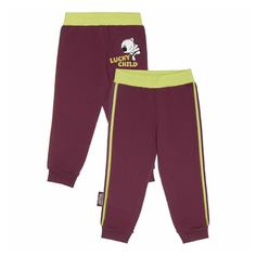 Брюки детские Lucky Child, бордовый, р. 134