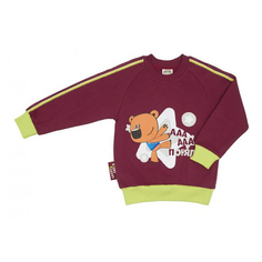 Толстовка детская Lucky Child, бордовый, р. 92