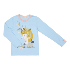 Лонгслив детский Lucky Child, голубой, р. 80