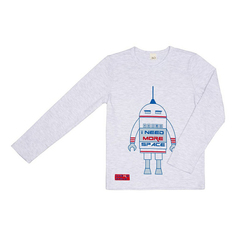 Футболка детская Lucky Child, серый, р. 80