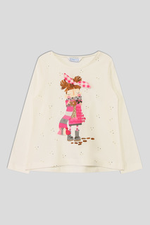 Футболка детская Mayoral 4029 цв. беж-красный р. 122