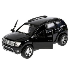 Машина металлическая Renault Duster, 12 см, открывающиеся двери, инерционная, цвет чёрный Технопарк