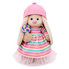 Мягкая игрушка «Зайка Ми» в полосатом платье с леденцом, 25 см Budi Basa