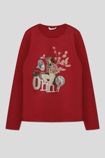 Лонгслив детский Mayoral 7025 цв. бордовый р. 128