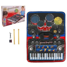 Музыкальный коврик 2 в 1 Musical Drum Kit Playmat No Brand