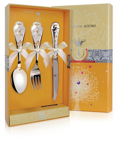 Набор детский КД "Звезда"ч/п (3пр. л+в+н) + футляр АргентА