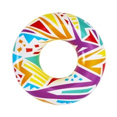 Надувной круг Bestway 36228 "Геометрия" (107см), белый, 12+