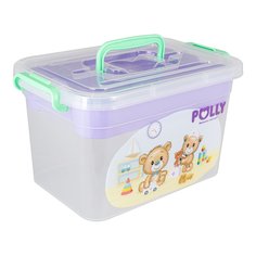Контейнер для детской аптечки 6,5л POLLY с вкладышем No Brand
