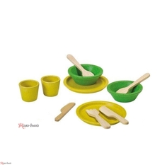 Набор деревянной посуды 11 предметов Plan Toys