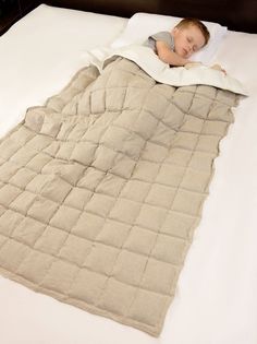 Одеяло-плед утяжеленное лен-флис (90*120 2,9 кг) Bio Textiles