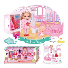 Next Кукла 16 см с набором мебели Детская комната K0088 с 3 лет