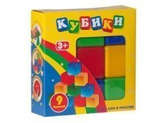 Набор кубиков 9 шт /Новокузнецк/ Фабрика детской игрушки