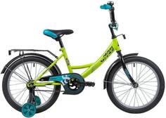 Велосипед NOVATRACK Vector (2022), городской (детский), рама 18", колеса 18", лайм, 13кг (