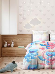 Детское постельное белье "Ночь Нежна" из бязи "Кисси Мисси"; 1.5 наволочки 70х70 (размер)