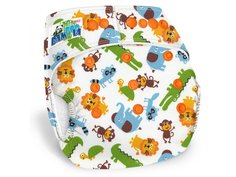 Многоразовый подгузник Bamboola Fleece Звери + 1 вкладыш