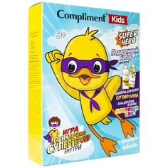 Compliment kids ПН 1907 Superhero c ароматом жвачки (пена д/душа 200 мл + шампунь д/волос Тимекс Про